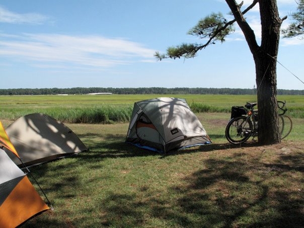 Our campsite on Chincoteague
