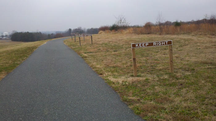 Signs on the BWI Trail